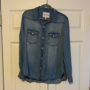 Lola River Blue Button Down Shirt